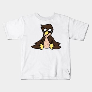 Falcon bird sit Kids T-Shirt